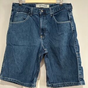 Vintage GAP Carpenter Denim Shorts Size 34